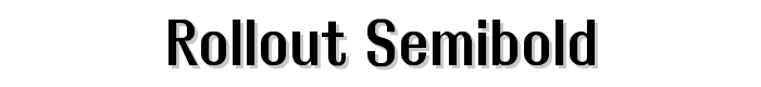 Rollout Semibold font